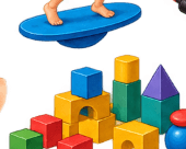 Bright building blocks — each task built on the last