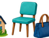 A chair and bag — the ordinary objects of a family morning routine